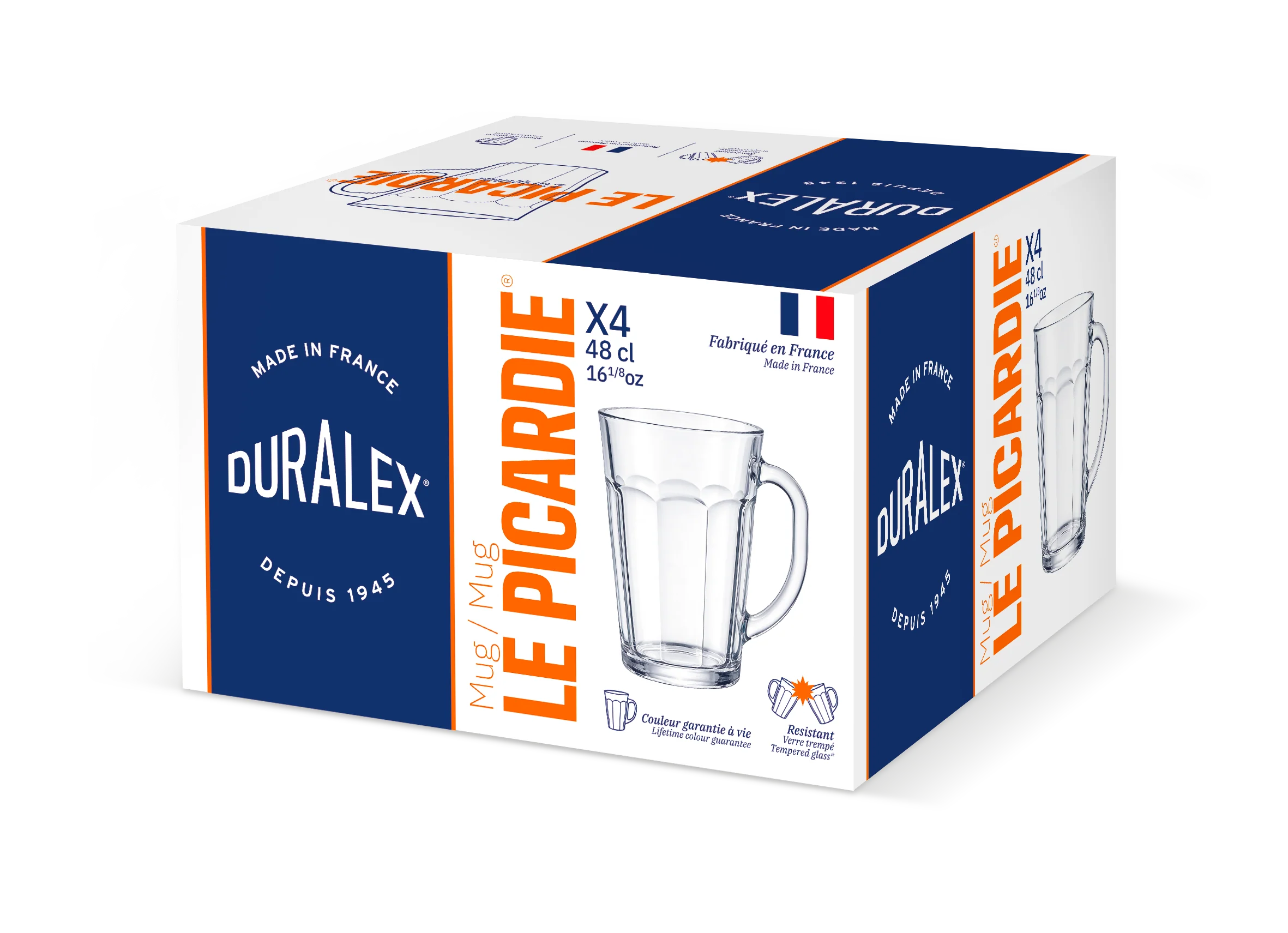 Le Picardie - Mug - Transparent 48cl (Lot de 4) - Image 5