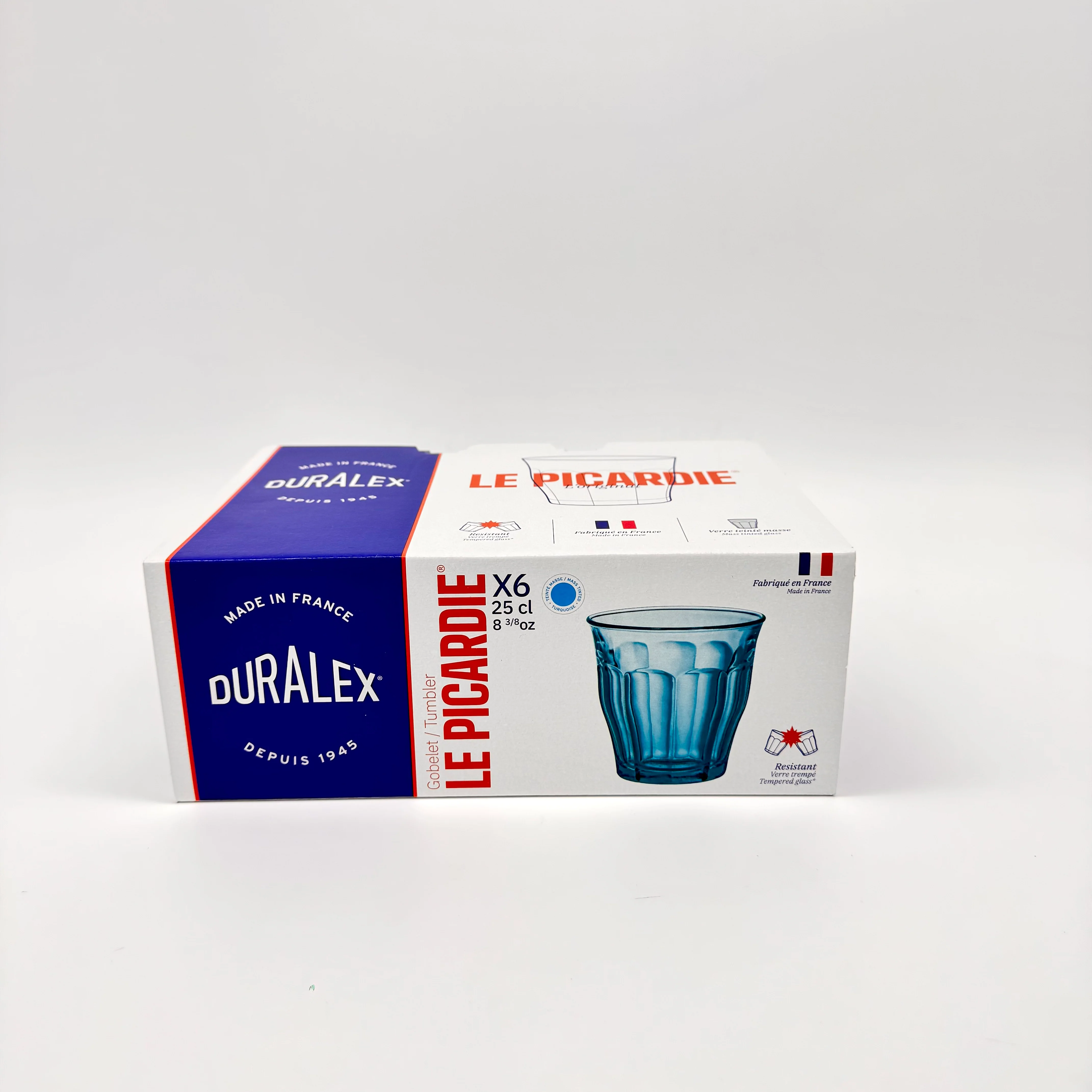 Le Picardie - Verre à eau - Turquoise - 25cl (Lot de 6) - Image 2