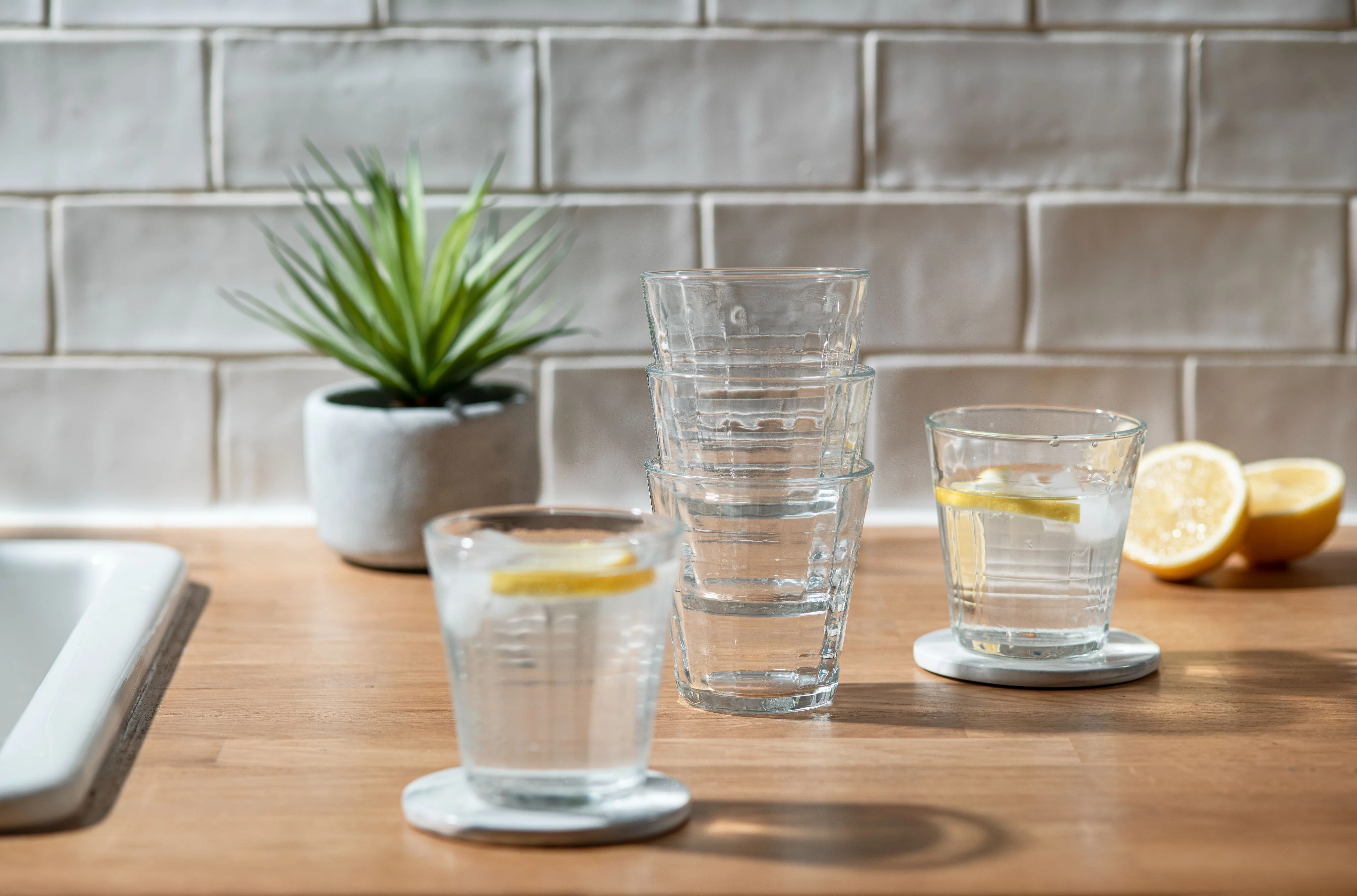 Prisme - Verre Bleu Marine 22cl  (Lot de 6) - Image 4