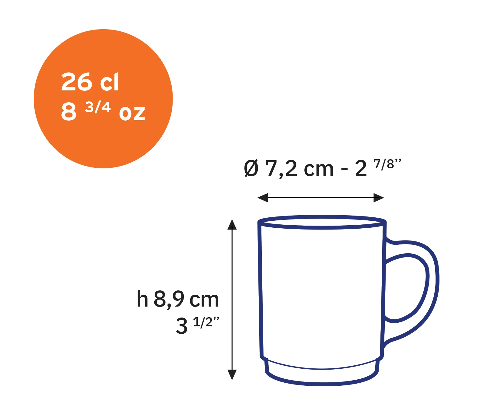 Versailles - Mug en verre Vermeil 26 cl (Lot de 6) - Image 3